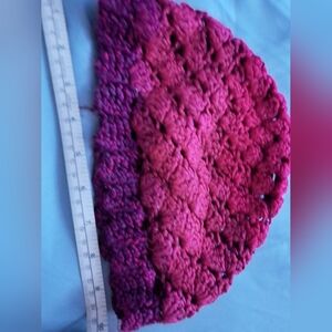 Handcrafted Pink and Purple Crochet Beanie